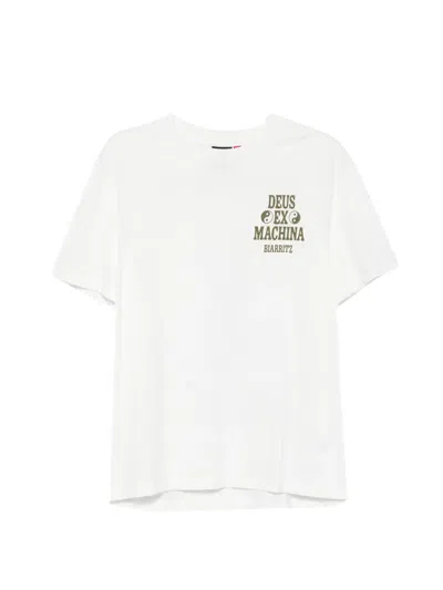 Deus Ex Machina Biarritz Ceramic Short-sleeve T-shirt In White