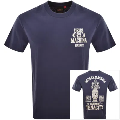 Deus Ex Machina Biarritz Ceramic T Shirt Blue In Multi