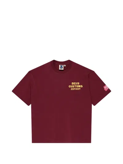 Deus Ex Machina Bloomers Graphic-print T-shirt In Red