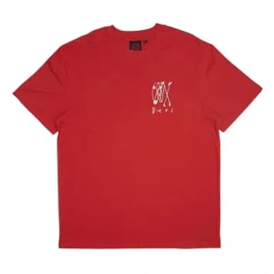 Deus Ex Machina Bobskull Short-sleeved T-shirt (cranberry) In Neutral