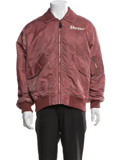 Pre-owned Deus Ex Machina Bomber Jacket In Red