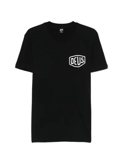 Deus Ex Machina Biarritz Address T-shirt In Black