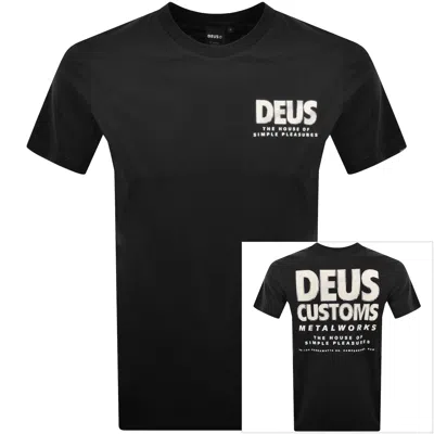 Deus Ex Machina Chromium T Shirt Black In Animal Print
