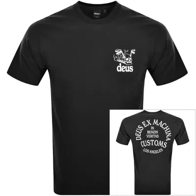 Deus Ex Machina Crossroad T Shirt Black In Blue