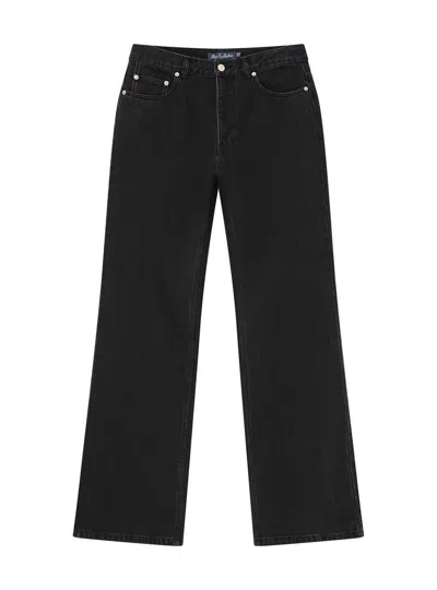 Deus Ex Machina Curve Line Bootcut Jean In Black