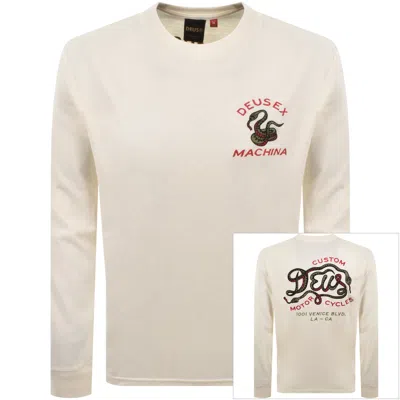 Deus Ex Machina Danger Noodle T Shirt Cream In White