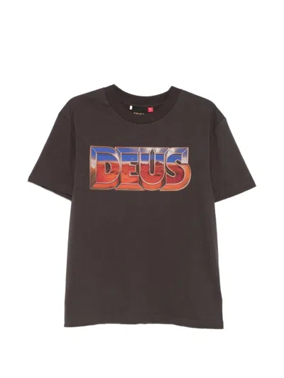 Deus Ex Machina Desert Rambler Logo-print T-shirt In Brown