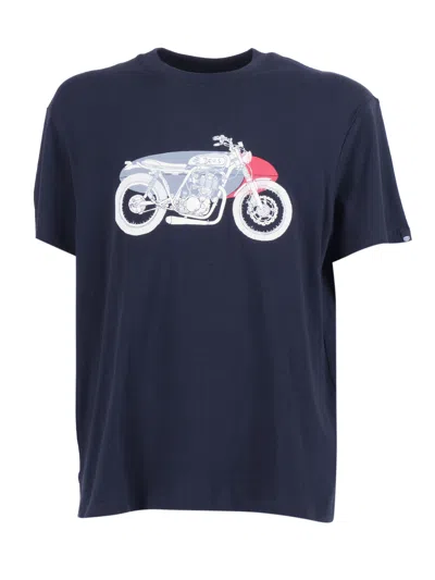 Deus Ex Machina Drovers Dog Tee In Blue