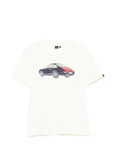 Deus Ex Machina Emporium Niner Car-graphic T-shirt In White