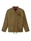 Deus Ex Machina Front-button Fastening Jacket In Brown