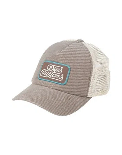 Deus Ex Machina Hat Taupe Size Onesize Polyester, Cotton In Brown