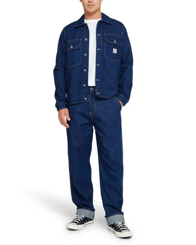 Deus Ex Machina Kanan Work Jacket In Indigo In Animal Print