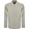 Deus Ex Machina Klamath Nylon Shirt Grey In Grey