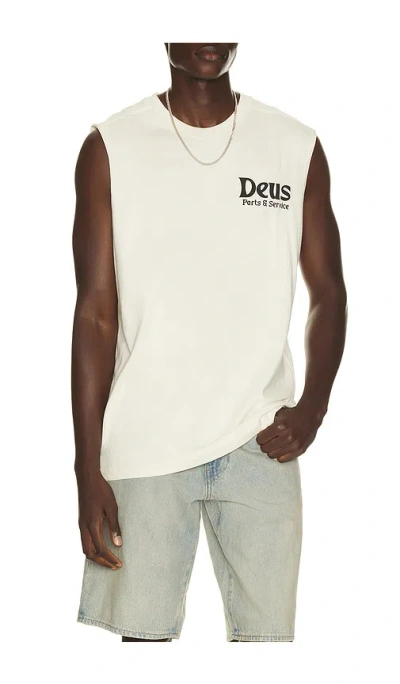 Deus Ex Machina Knucklebones Muscle Tank In White