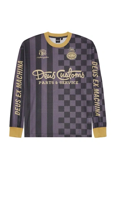 Deus Ex Machina Legacy Moto Jersey In Black