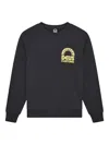 Deus Ex Machina Logo Crew Neck Sweatshirt In Black