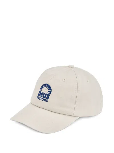 Deus Ex Machina Logo-embroidered Baseball Cap In White