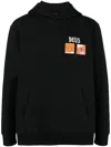 Deus Ex Machina Logo-print Cotton Hoodie In Black