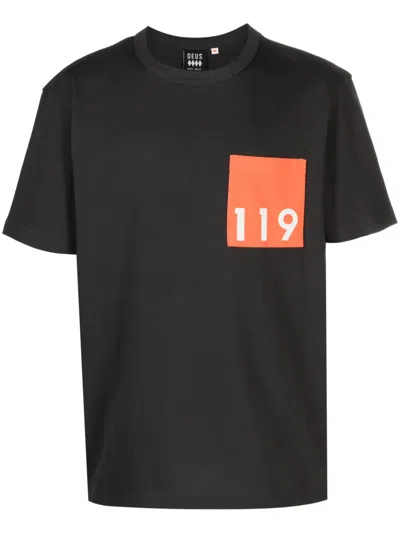 Deus Ex Machina Logo-print Cotton T-shirt In Grey