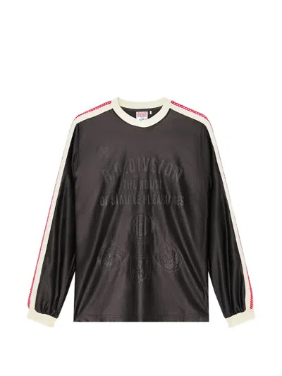 Deus Ex Machina Logo-print Long-sleeve T-shirt In Black