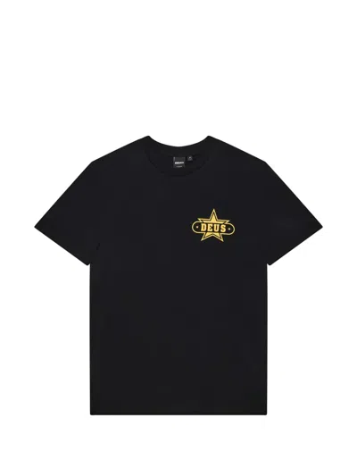 Deus Ex Machina Logo-print Short-sleeve T-shirt In Black