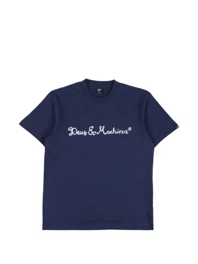 Deus Ex Machina Logo-print T-shirt In Blue