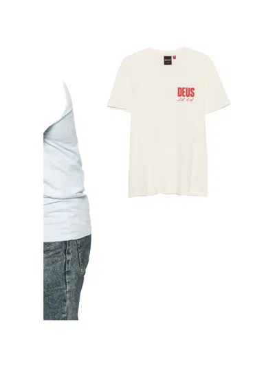 Deus Ex Machina Logo-print T-shirt In White