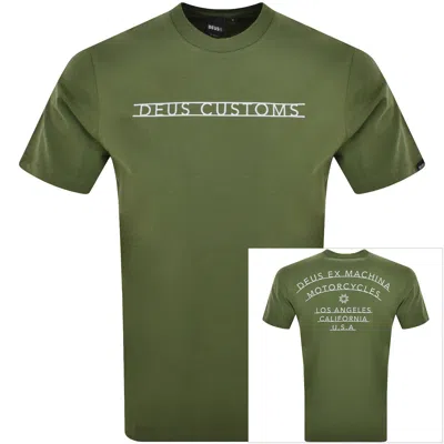Deus Ex Machina Madison T Shirt Green