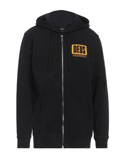 Deus Ex Machina Man Sweatshirt Black Size L Organic Cotton