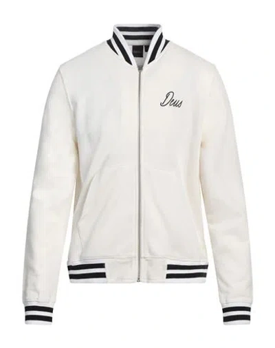 Deus Ex Machina Man Sweatshirt White Size S Recycled Cotton, Recycled Polyester