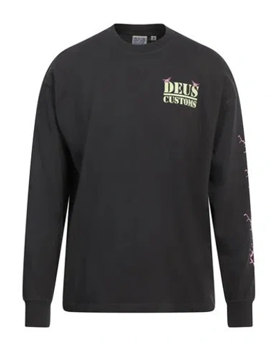 Deus Ex Machina Man T-shirt Charcoal Size S Recycled Cotton, Cotton In Grey