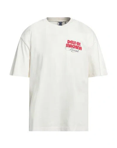 Deus Ex Machina Man T-shirt Ivory Size Xs Recycled Cotton, Cotton In White