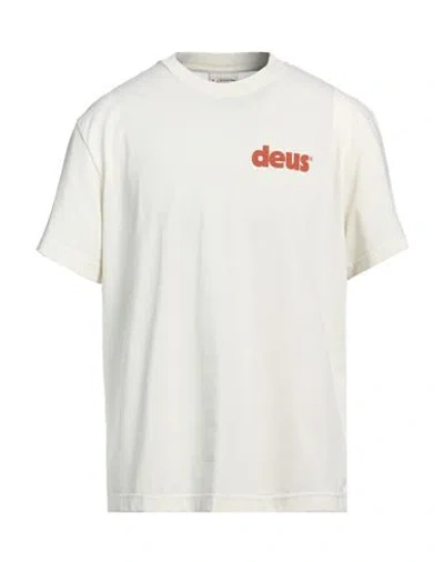 Deus Ex Machina Man T-shirt Off White Size L Recycled Polyester, Recycled Cotton