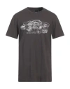Deus Ex Machina Man T-shirt Taupe Size L Organic Cotton In Grey