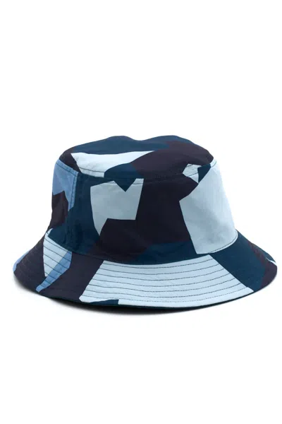 Deus Ex Machina Men's Cana Reversible Bucket Hat In Legion Blue Camo In Multi