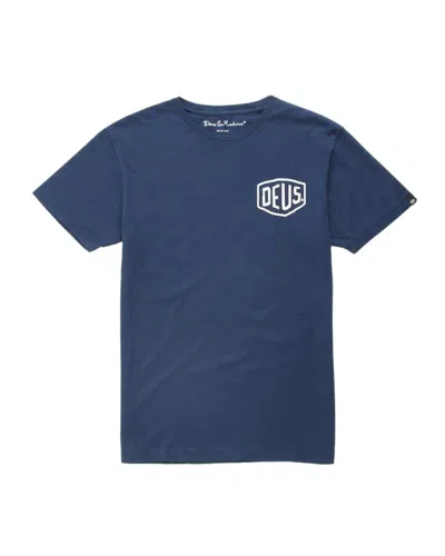 Deus Ex Machina Men's Milano Address Tee In Navy In Blue