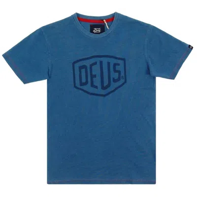 Deus Ex Machina Men's Shield Tee In Indigo In Blue