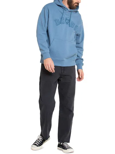 Deus Ex Machina Mens Comfy Comfortable Hooded Sweatshirt In Blue