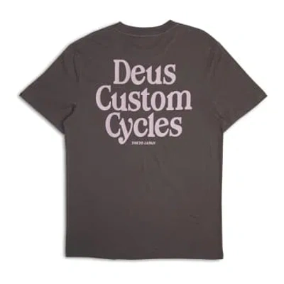 Deus Ex Machina Metro Short-sleeved T-shirt (anthracite) In Black