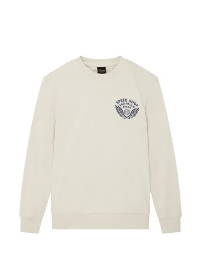 Deus Ex Machina Munificence Graphic-print Crew-neck Sweatshirt In Neutral