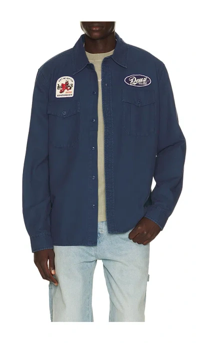Deus Ex Machina Nomad Shirt In Blue