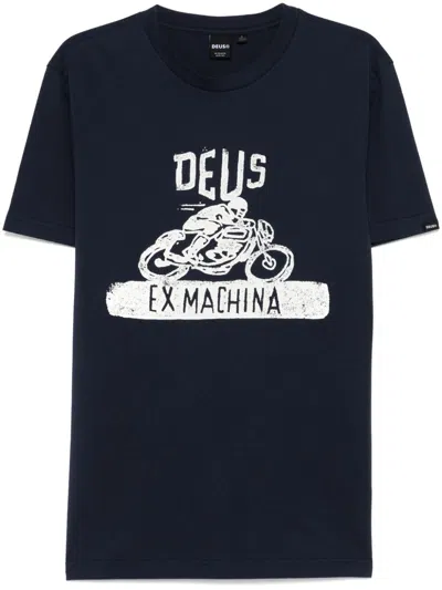 Deus Ex Machina Old Turps T-shirt In Blue