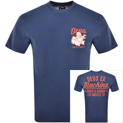 Deus Ex Machina Overbite T Shirt Blue