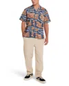 Deus Ex Machina Paradeus Shirt In Moraccan Blue In Animal Print