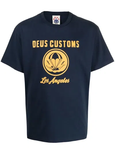 Deus Ex Machina Plymouth Graphic-print T-shirt In Blue