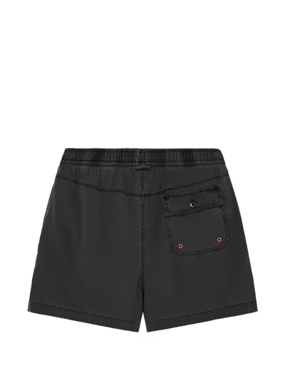 Deus Ex Machina Sandbar Logo-patch Drawstring Shorts In Black