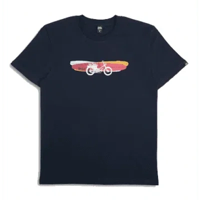 Deus Ex Machina Seasider Tee Navy In Blue