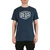 Deus Ex Machina Logo-print Cotton T-shirt In Blue