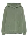 Deus Ex Machina Shield Garment-dyed Hoodie In Green