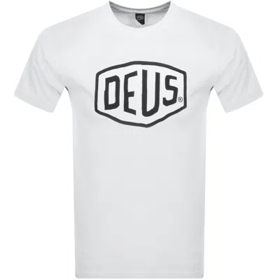 Deus Ex Machina Shield Logo T Shirt White